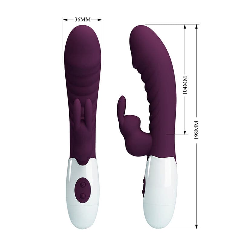 PRETTY LOVE - NAUGHTY BUNNY 30 FUNCTION RABBIT VIBRATOR PURPLE thumb 8