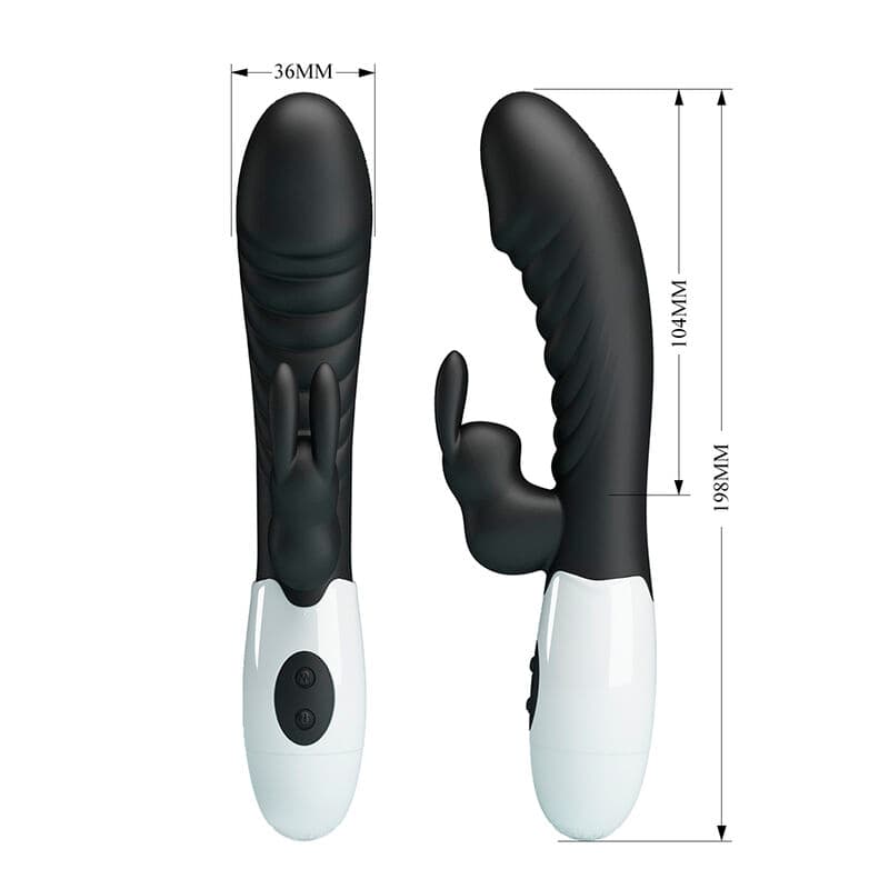 PRETTY LOVE - NAUGHTY BUNNY 30 FUNCTION RABBIT VIBRATOR BLACK thumb 8