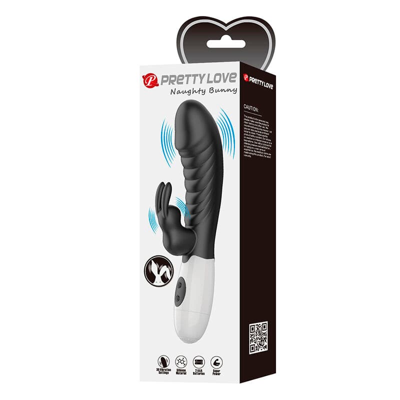 PRETTY LOVE - NAUGHTY BUNNY 30 FUNCTION RABBIT VIBRATOR BLACK thumb 11