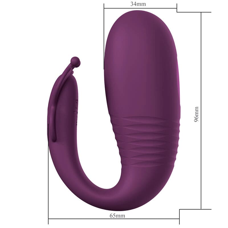 PRETTY LOVE - KLAY THRUSTING EGG VIBRATOR APP CONTROL PURPLE thumb 5