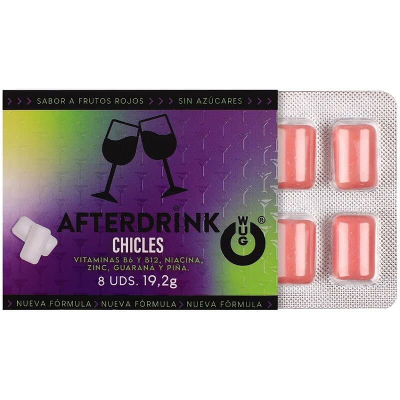 WUG After Drink – The functional chewing gum that helps you regain energy after a night out. BLISTER OF 8 UNITS thumb 2