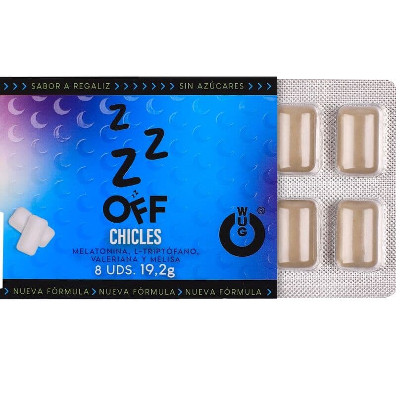 WUG Off - The functional chewing gum that helps you relax and sleep better. BLISTER OF 8 PACKS thumb 2