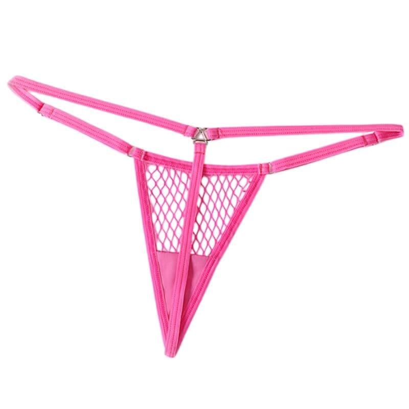 CHILIROSE - CR 4856 RED FISHNET MICRO THONG L/XL thumb 3