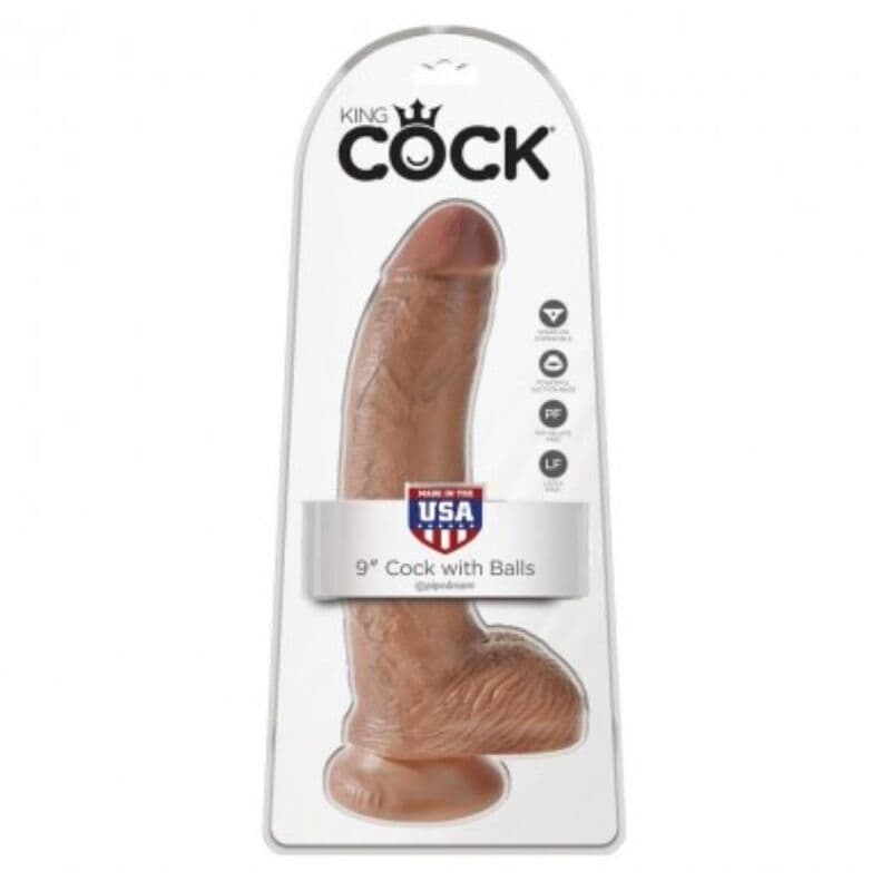 KING COCK - REALISTIC DILDO WITH BALLS 22.8 CM thumb 5