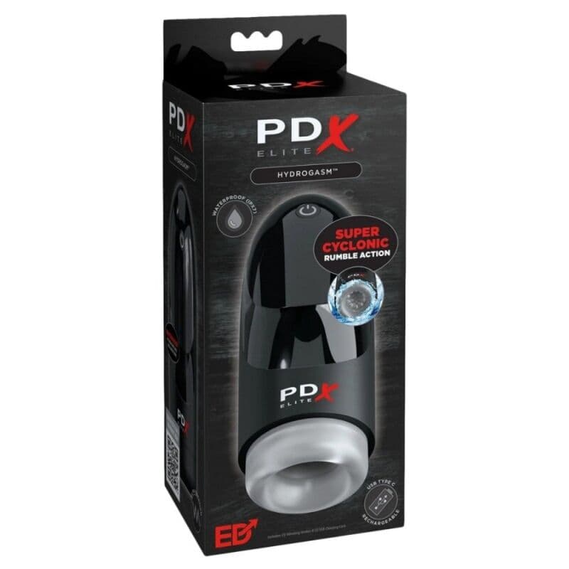 PDX ELITE - HYDROGASM CYCLONIC VIBRATING MASTURBATOR 20 CM thumb 4