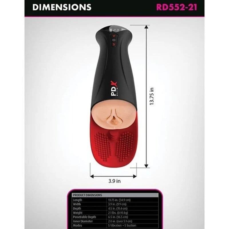 PDX ELITE - FUCK-O-MATIC PRO XL AUTOMATIC MASTURBATOR 42 CM thumb 5