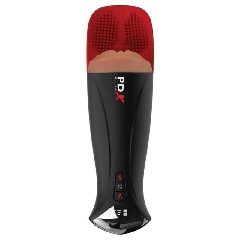 PDX ELITE - FAP-O-MATIC PRO XL AUTOMATIC VIBRATING STROKER BROWN 34.9 CM thumb 2
