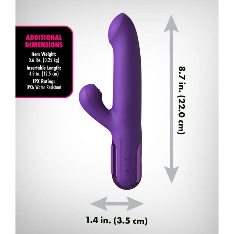FANTASY FOR HER - SUPER SONIX THRUSTER RABBIT VIBRATOR PURPLE thumb 6