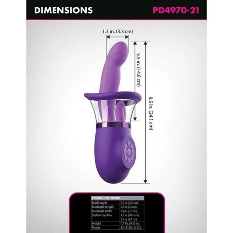 FANTASY FOR HER - ULTIMATE PLEASURE PRO PLUS RABBIT VIBRATOR PURPLE 20.3 CM thumb 4