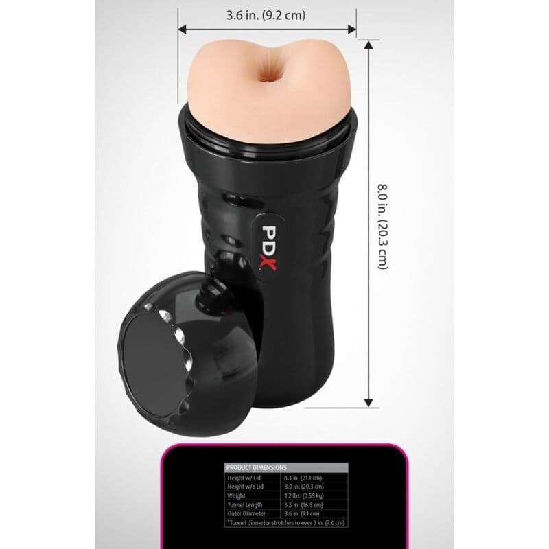 PDX EXTREME - WET BUSSIES SUPER BANGIN' BUTTHOLE ANAL STROKER 20.8 CM thumb 5