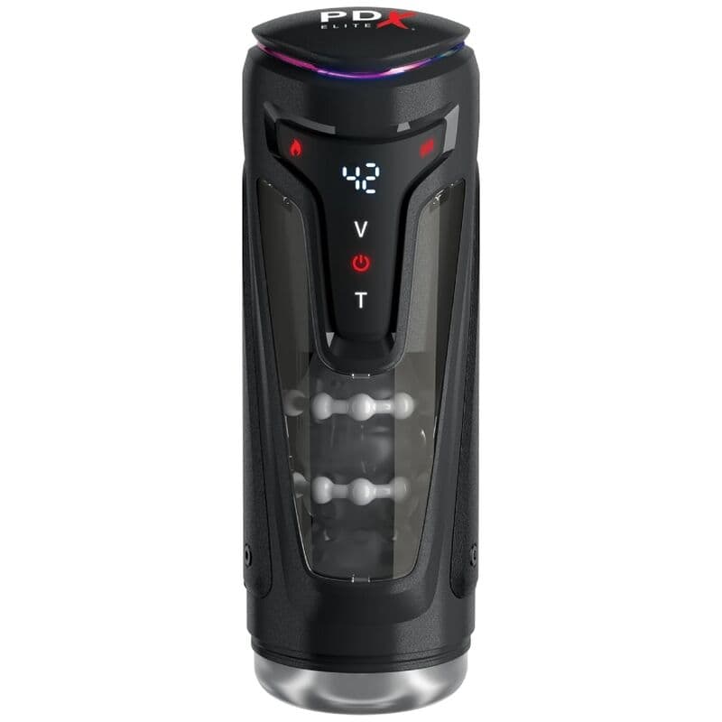 PDX ELITE - MOTO-BATOR PRO THRUSTING STROKER AUTOMATIC VIBRATING AND WARMING MASTURBATOR 26.5 CM thumb 2