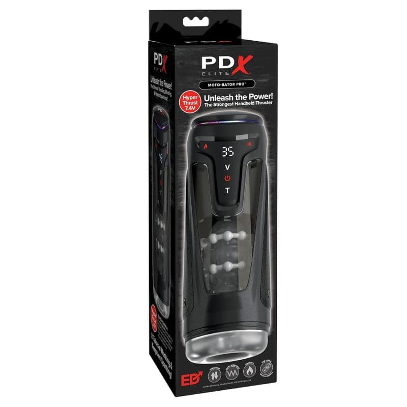 PDX ELITE - MOTO-BATOR PRO THRUSTING STROKER AUTOMATIC VIBRATING AND WARMING MASTURBATOR 26.5 CM thumb 6