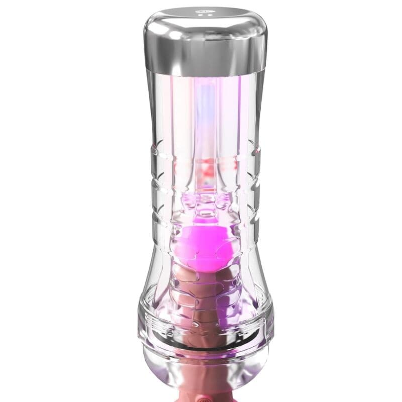 PDX ELITE - VIEWTUBE XXL LED TRANSPARENT STROKER 27.3 CM thumb 3
