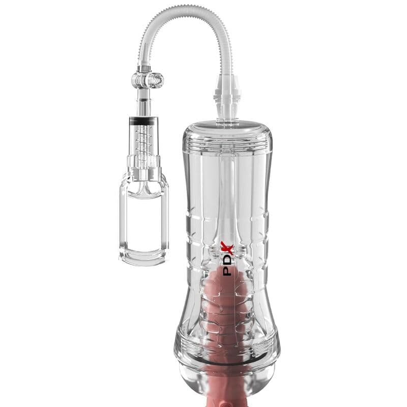 PDX ELITE - VIEWTUBE VAC XXL TRANSPARENT STROKER WITH SUCTION PUMP 27.3 CM thumb 3