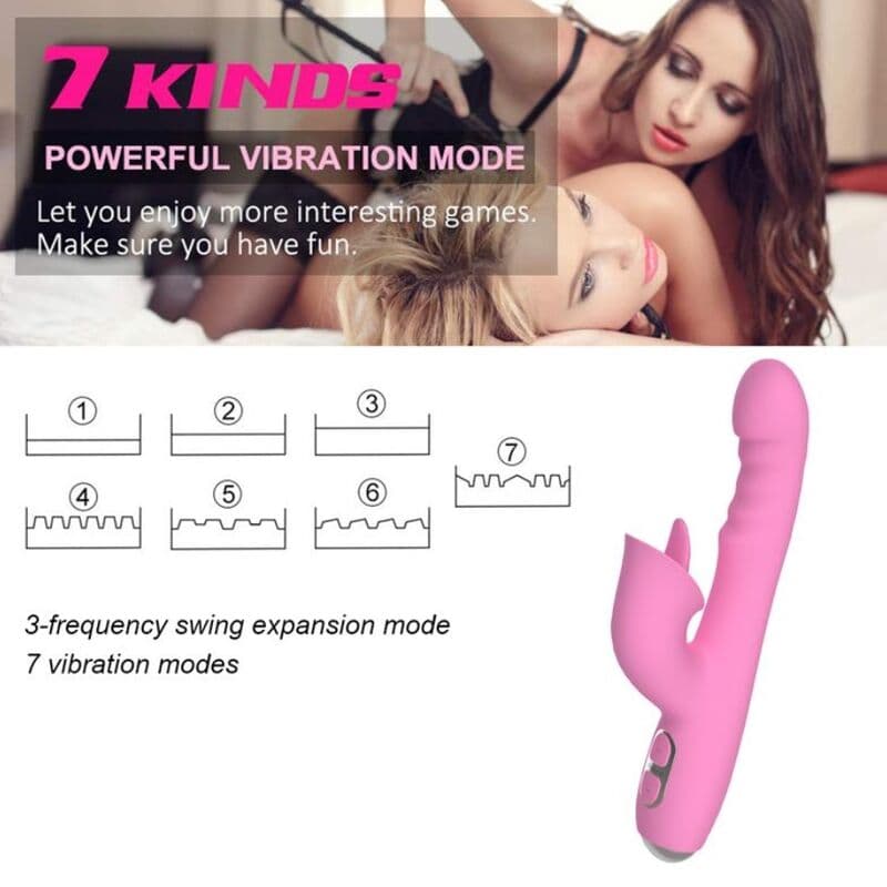 NALONE - T-MAY RABBIT VIBRATOR WITH PUSH AND OSCILLATING MOTION thumb 11