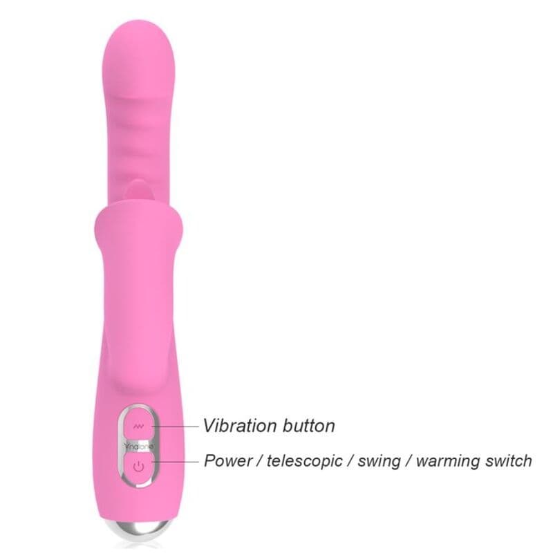 NALONE - T-MAY RABBIT VIBRATOR WITH PUSH AND OSCILLATING MOTION thumb 7