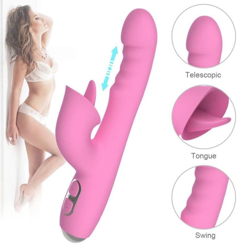NALONE - T-MAY RABBIT VIBRATOR WITH PUSH AND OSCILLATING MOTION thumb 10