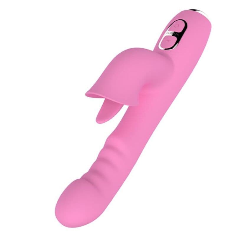 NALONE - T-MAY RABBIT VIBRATOR WITH PUSH AND OSCILLATING MOTION