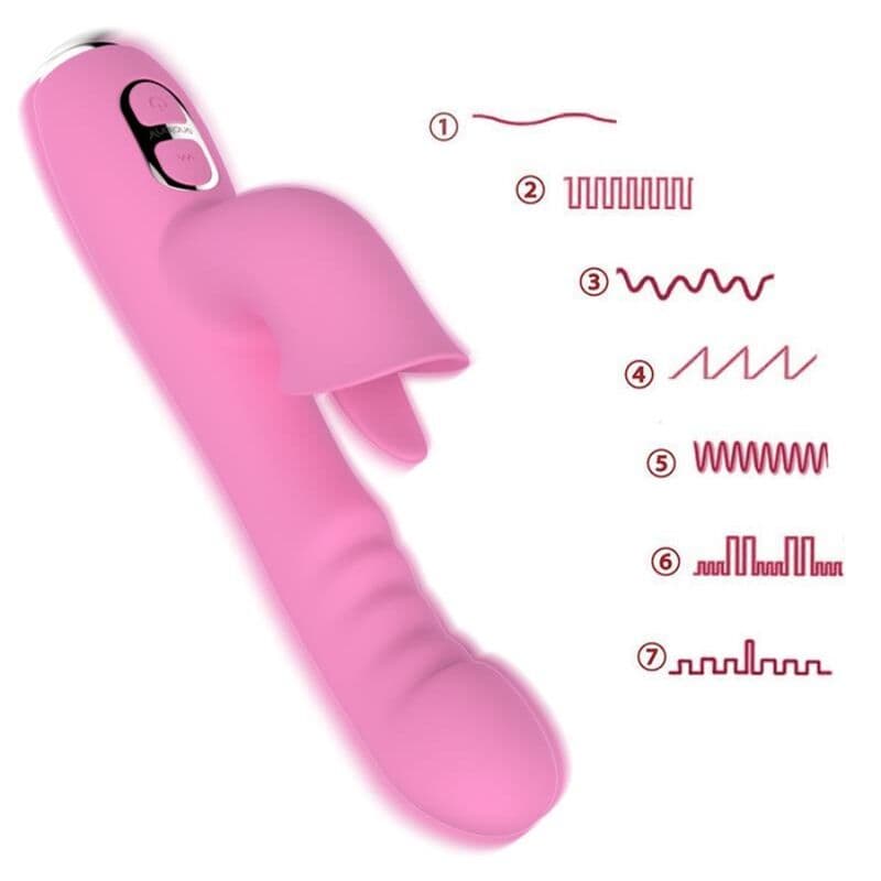 NALONE - T-MAY RABBIT VIBRATOR WITH PUSH AND OSCILLATING MOTION thumb 9