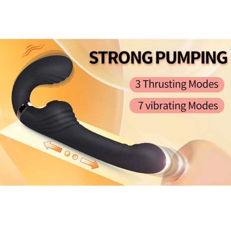 NALONE - ALLOW DUAL VIBE WITH ROTATION AND THRUSTING BLACK thumb 3