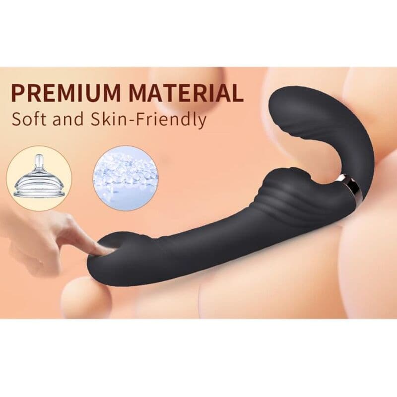 NALONE - ALLOW DUAL VIBE WITH ROTATION AND THRUSTING BLACK thumb 4