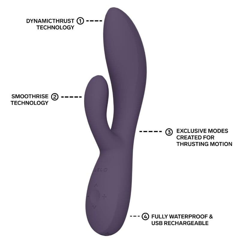 LELO - INA THRUST RABBIT THRUSTING VIBRATOR PURPLE thumb 6