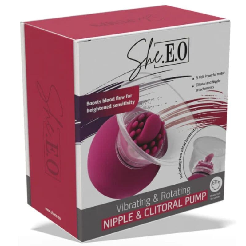 SHE.E.O - VIBRATING AND ROTATING PUMP FOR NIPPLES AND CLITORIS thumb 5