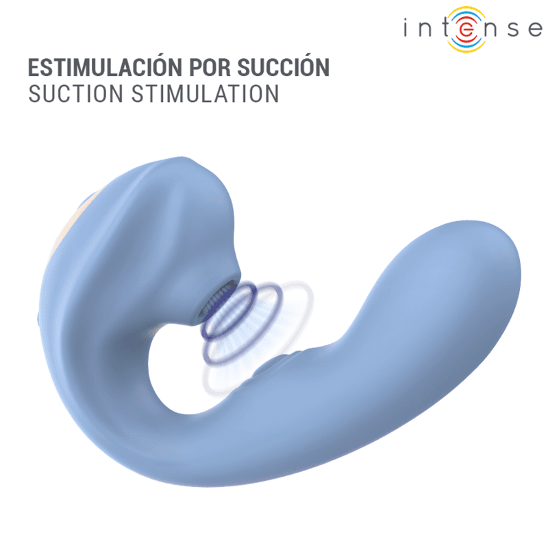 INTENSE - GINA MULTIFUNCTION CLITORAL STIMULATOR BLUE thumb 4