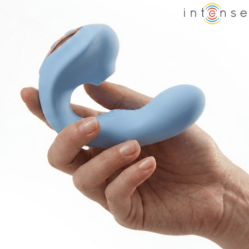INTENSE - GINA MULTIFUNCTION CLITORAL STIMULATOR BLUE thumb 3