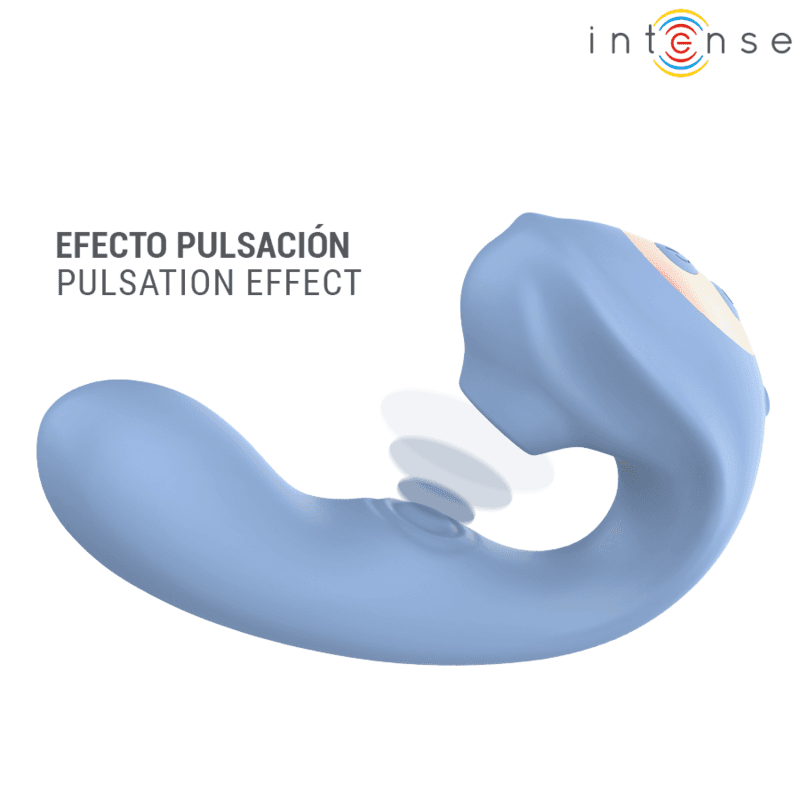 INTENSE - GINA MULTIFUNCTION CLITORAL STIMULATOR BLUE thumb 5
