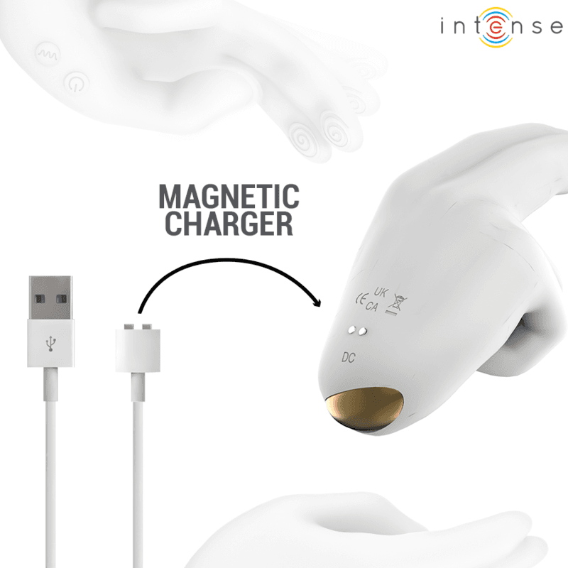 INTENSE - JIMMY HAND-SHAPED MULTIFUNCTION STIMULATOR WITH VIBRATION AND HEAT thumb 8