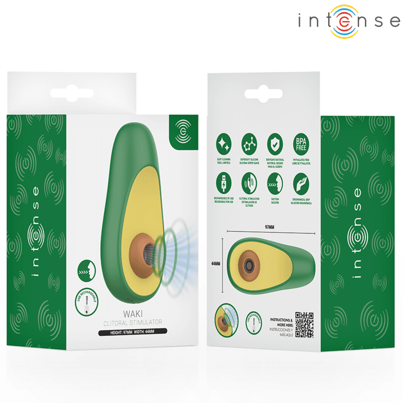 INTENSE - WAKI AVOCADO CLITORAL SUCTION STIMULATOR thumb 9