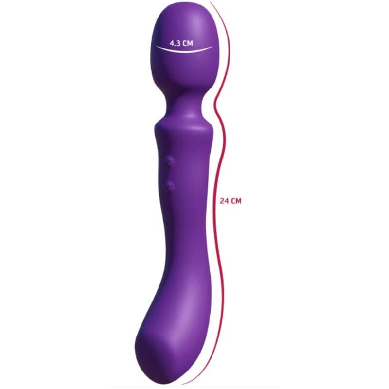 SHE.E.O - DOUBLE-ENDED VIBRATING MASSAGER WAND PURPLE thumb 4