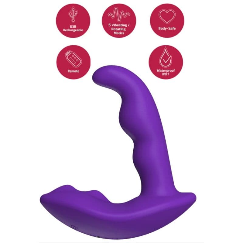 SHE.E.O - ROTATING VIBRATING ANAL STIMULATOR WITH REMOTE CONTROL - PURPLE thumb 8
