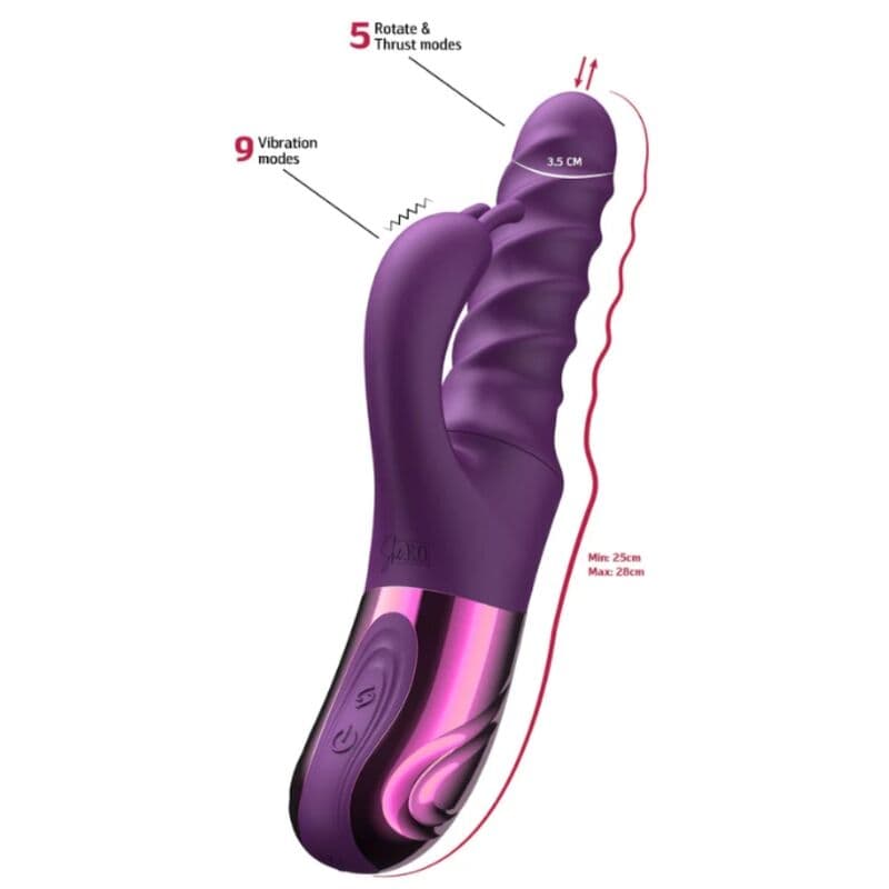 SHE.E.O - PURPLE RABBIT SWIRL VIBRATOR thumb 3
