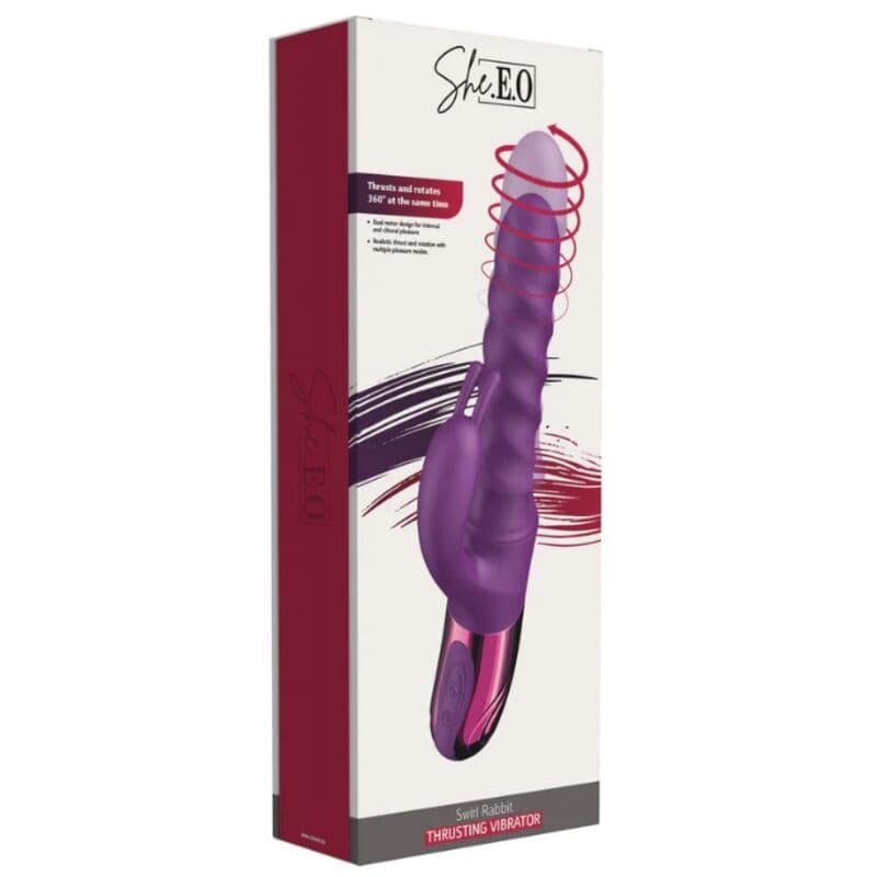 SHE.E.O - PURPLE RABBIT SWIRL VIBRATOR thumb 4