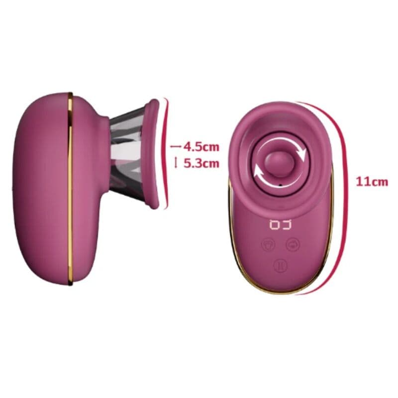 SHE.E.O - AUTOMATIC CLITORAL STIMULATING PUMP WITH LICKING EFFECT (PURPLE) thumb 5