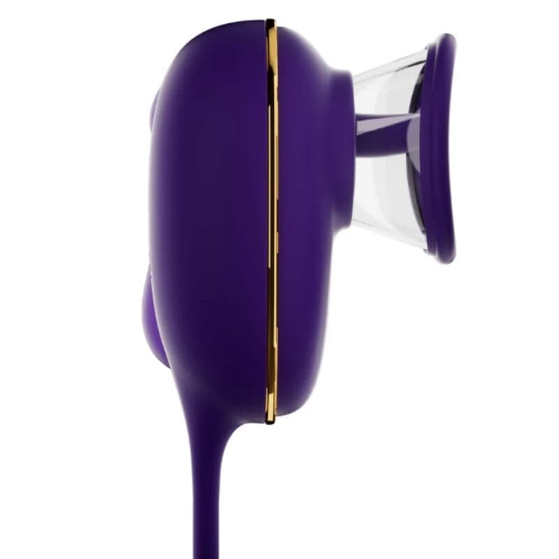 SHE.E.O - CLITORAL SUCTION TOOL WITH LICKING EFFECT AND PURPLE ANAL STIMULATOR thumb 3