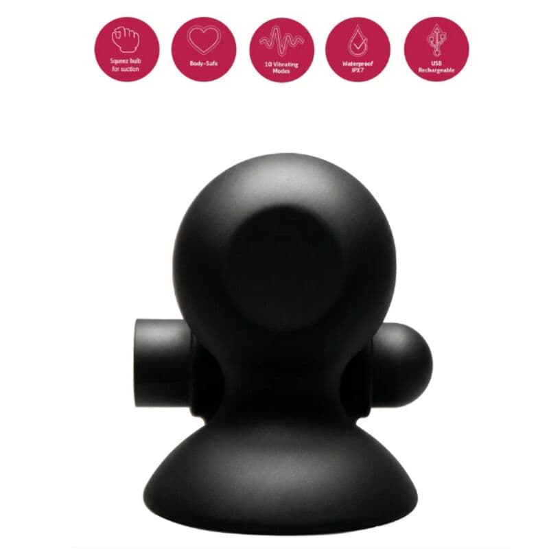 SHE.E.O - RECHARGEABLE VIBRATING NIPPLE SUCTION GEL thumb 2