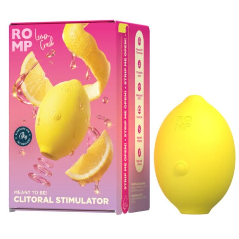 ROMP - LEMON CRUSH PLEASURE AIR CLITORAL STIMULATOR YELLOW thumb 8