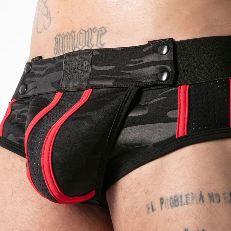LOCKER GEAR - FULL MILITARY ACCESS JOCK BRIEF RED S thumb 5