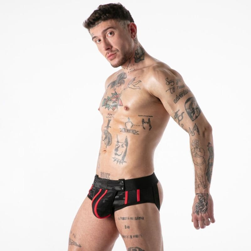 LOCKER GEAR - FULL MILITARY ACCESS JOCK BRIEF RED L thumb 2