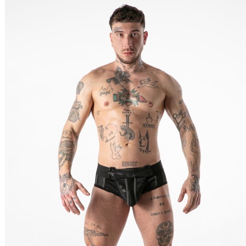 LOCKER GEAR - FULL MILITARY ACCESS JOCK BRIEF BLACK S