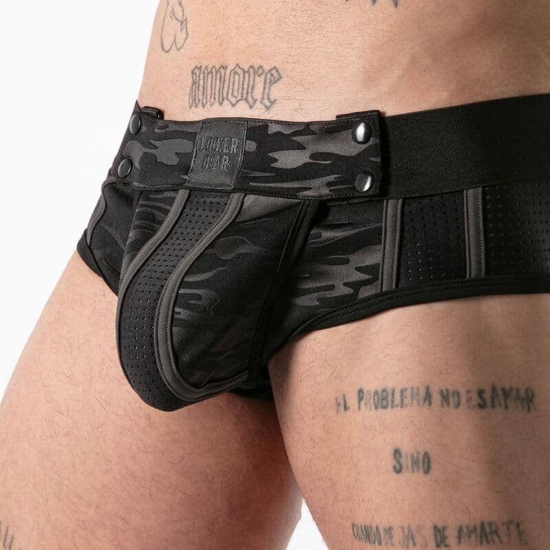 LOCKER GEAR - FULL MILITARY ACCESS JOCK BRIEF BLACK M thumb 6