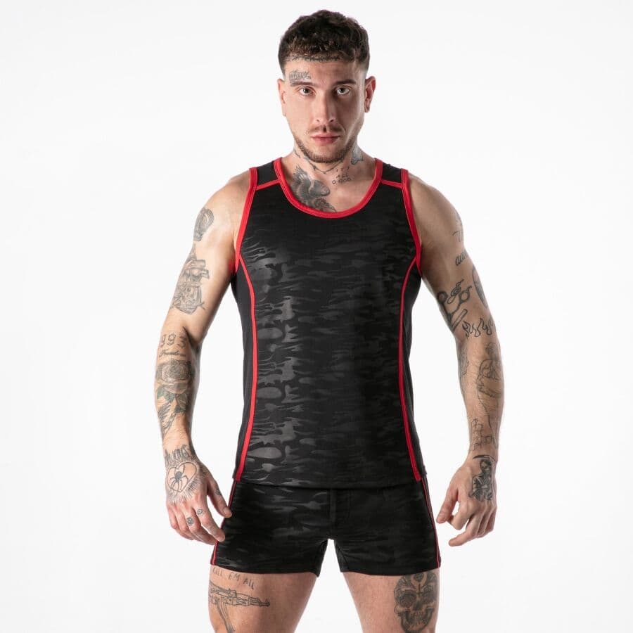 LOCKER GEAR - FULL MILITARY ACCESS TANKTOP RED S thumb 2