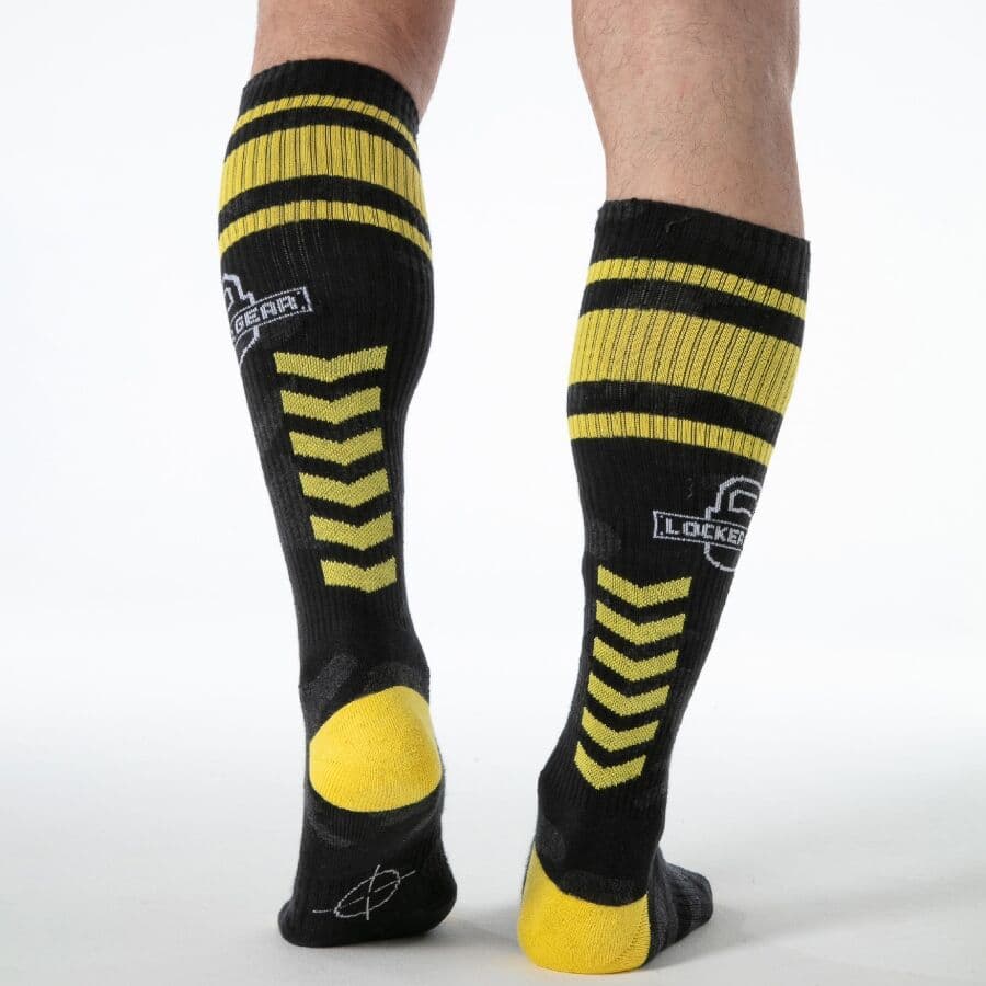 LOCKER GEAR - FULL MILITARY KNEE HIGH SOCKS YELLOW ONE SIZE thumb 2
