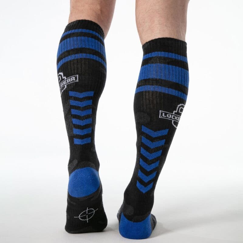 LOCKER GEAR - FULL MILITARY KNEE HIGH SOCKS ONE SIZE BLUE thumb 2