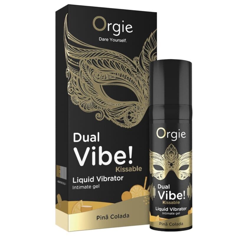 ORGIE - DUAL VIBE! PIÑA COLADA KISSABLE LIQUID VIBRATOR 15 ML thumb 4