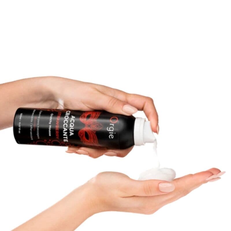 ORGIE - ACQUA CROCCANTE STRAWBERRY CRUNCHY MASSAGE MOUSSE 150 ML thumb 3