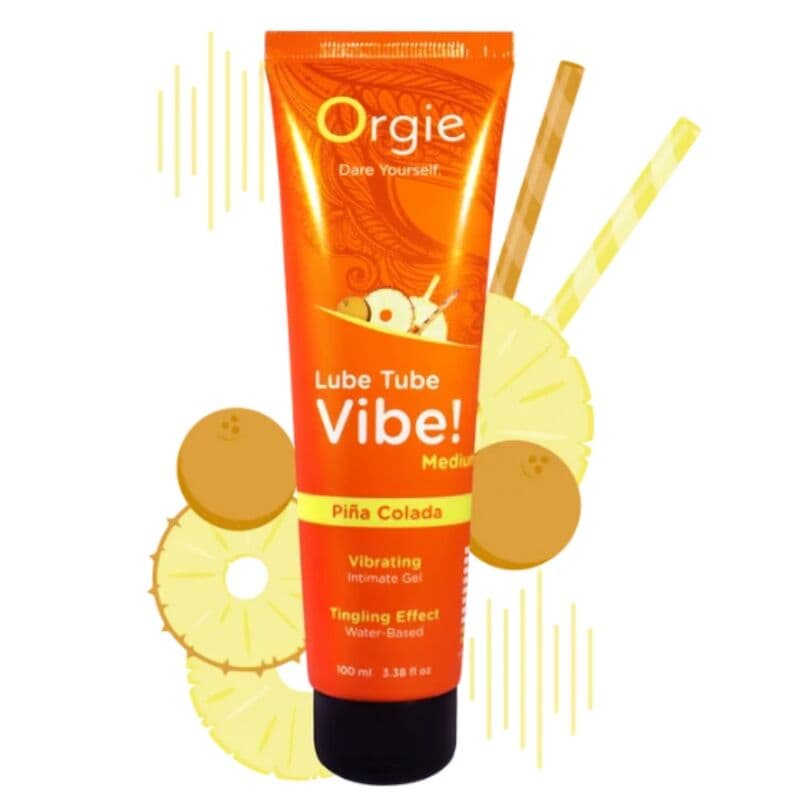 ORGIE - LUBE TUBE VIBE! PIÑA COLADA KISSABLE INTIMATE GEL MEDIUM TINGLING 100 ML thumb 3